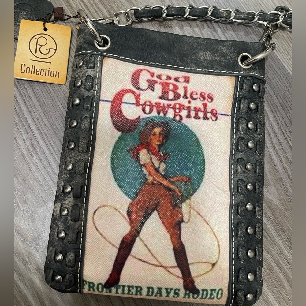 God Bless Cow girls Purse